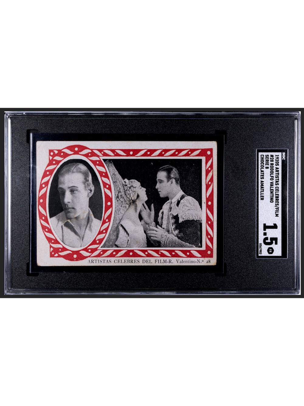 ONLY 1 GRADED 20s Rudolph Valentino Spanish Chocolate Card SGC 1.5 Sainted Devil